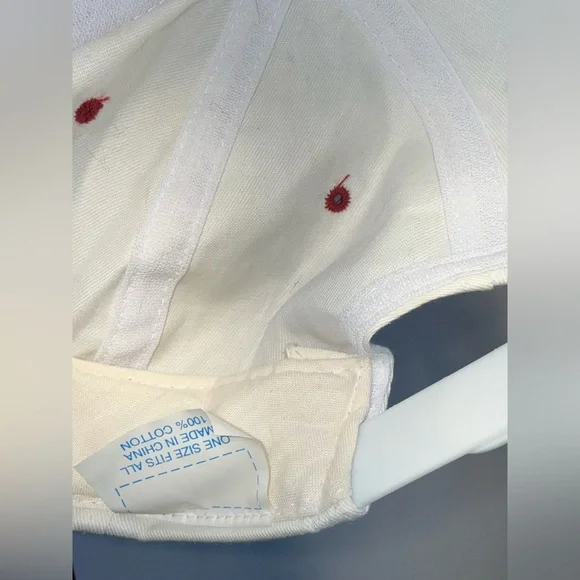 Vintage 90s San Francisco 49ers Script Snapback Hat - Cream/Red - Picture 4 of 4